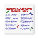 REDBONE COONHOUND Property Laws 2 magnets