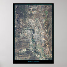 Redding Shasta County, California satellite poster