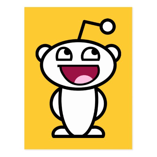 Reddit Awesome Face Postcard Zazzle
