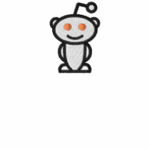 Reddit logo embroidered shirt