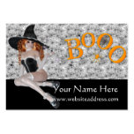 RedHaired Sexy Witch Boo Business Cards business cards