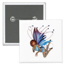 Redhead 3D Pixie - Purple & Blue Buttons