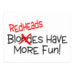 Redheads Have More Fun Post Cards