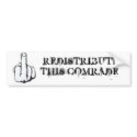 Redistribute This! bumper stickers