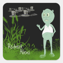 Redneck Aliens Sticker