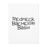 Redneck Bachelor Bash postcards