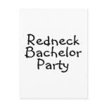 Redneck Bachelor Party postcards