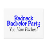 Redneck Bachelor Party Yee Haw postcards