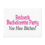 Redneck Bachelorette Party Yee Haw Bitches postcards