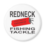 REDNECK FISHING TACKLE T-SHIRTS AND GIFTS magnets
