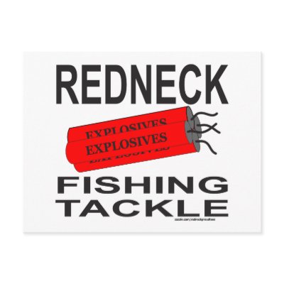 REDNECK FISHING TACKLE T-SHIRTS AND GIFTS POST CARDS by redneckproudtees