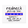 REDNECK PICK-UP LINE MILK CARTON T-SHIRTS POST CARDS