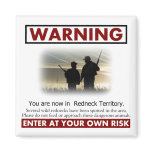 Redneck Territory Warning Magnet