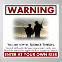 Redneck Territory Warning Poster posters