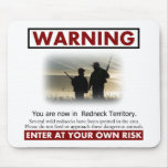 Redneck Territory Warning Sign mousepads
