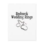 Redneck Wedding Rings postcards