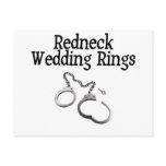 Redneck Wedding Rings Post Cards