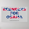 Rednecks for Obama (sbp) Poster posters