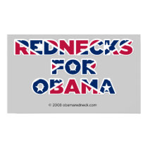 Rednecks for Obama (sbp) Poster posters