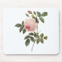 Redoute Rose 2 Mousepad