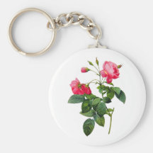 Redoute Roses Key Chain