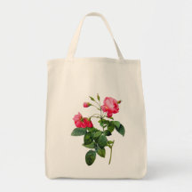 Redoute Roses Tote Bag