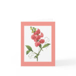 Redoute Sweet Pea Notecard