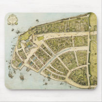Redraft of the Castello Plan New Amsterdam in 1660 Mouse Pad