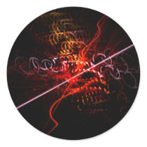 Redshift: Abstract Artwork: Round Stickers