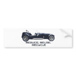 reduce, reuse, recycle bumper stickers