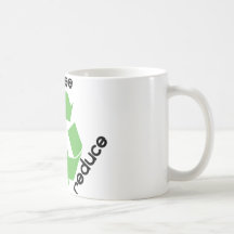 Reduce reuse recycle! Ecology design! Coffee Mugs