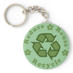 Reduce Reuse Recycle keychains