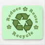 Reduce Reuse Recycle Mousepad