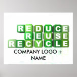 REDUCE - REUSE - RECYCLE posters