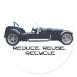 reduce, reuse, recycle sticker