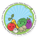 Reduce Reuse Recycle Veggies stickers