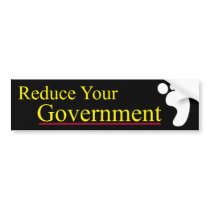 Reduce Your Government Footprint Bumper Stickers