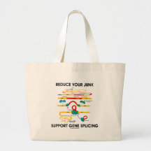 Reduce Your Junk Support Gene Splicing (RNA Humour Canvas Bags