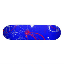 redwhiteblue skateboard