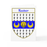 Reeder Coat of Arms/Family Crest cards
