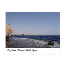 Reef beach, Sharm el Sheikh, Egypt Postcard