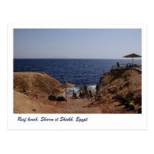 Reef beach, Sharm el Sheikh, Egypt Postcards