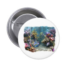 Reef Scape Pinback Button
