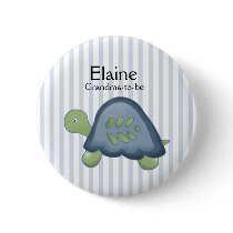 REEF TURTLE NAME TAG Personalised Button