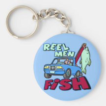 Reel Men Fish Fishing T-shirts Gifts Keychains