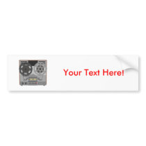 Reel to Reel Tape Player: 3D Model: Bumper Stickers