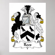 Rees Family Crest Print