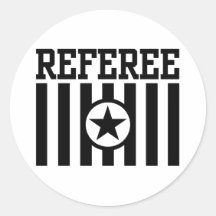 Referee Round Sticker