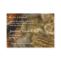 Referral Card with rushing water