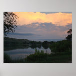 Reflected Sunset -Lake Scott posters